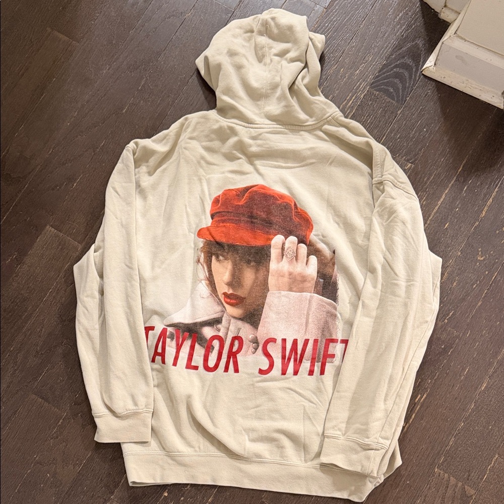 Taylor Swift RED TAYLORS VERSION Cream Hoodie